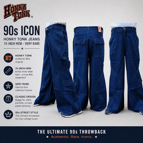 Honky tonk wide leg baggy - honky,